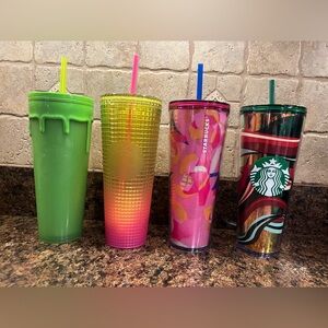 Starbucks Colorful Tumblers. Bundle and save